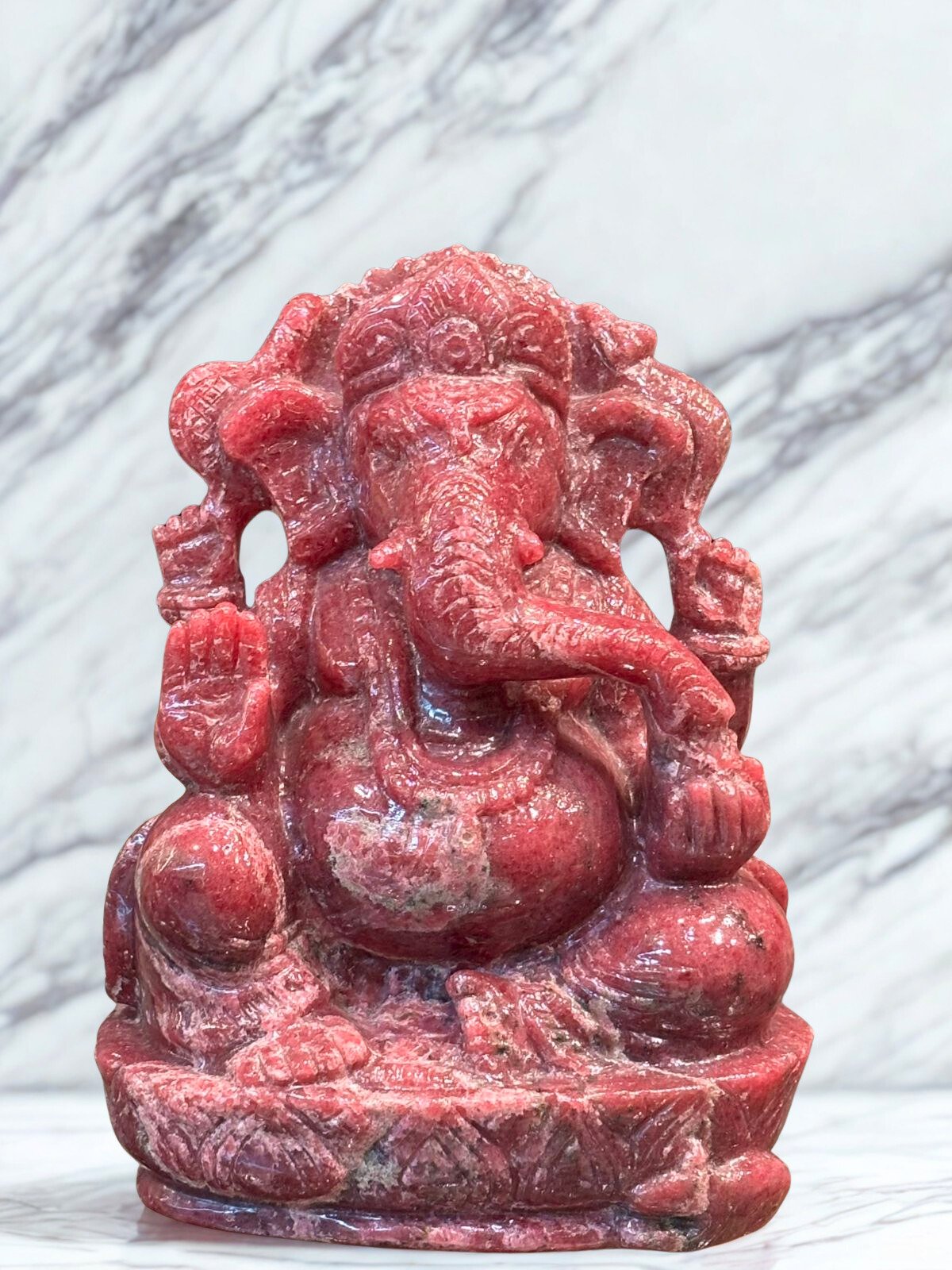 Maroon Onyx Ganesh