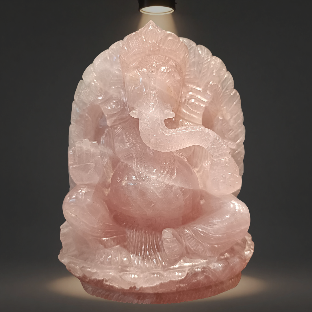 Rose Quartz Ganesha
