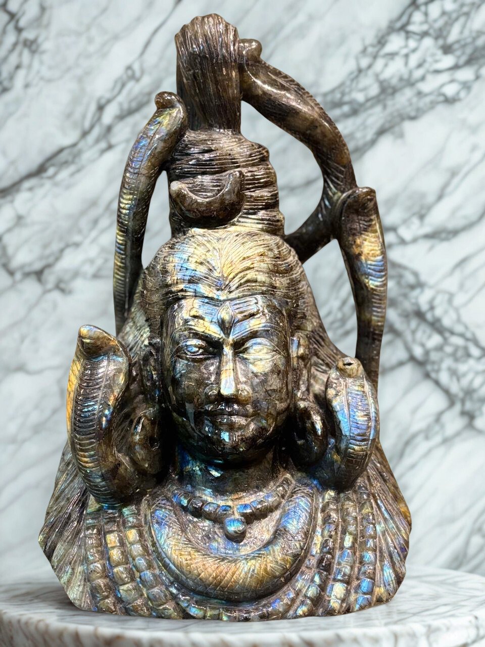Labradorite Shiva  Bust