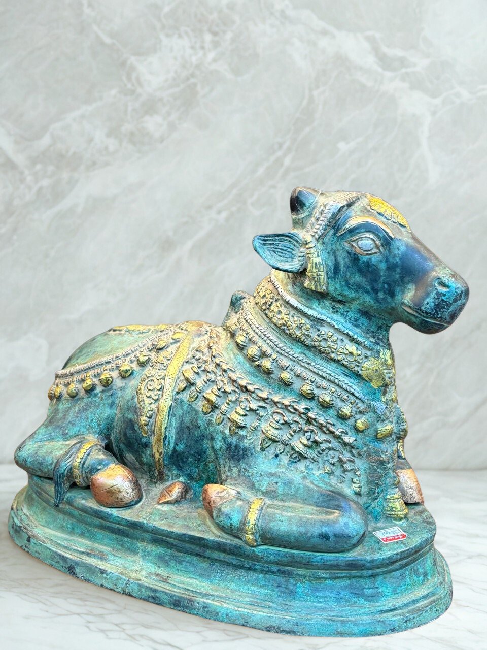 Bronze Nandi – Rare Green Patina Finish