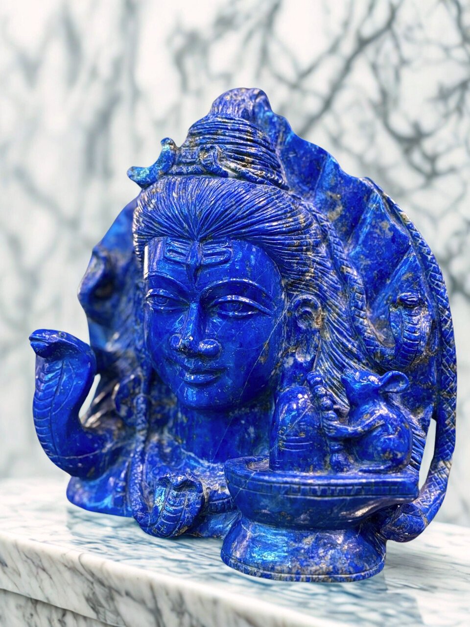 Lapiz Lazuli Shiva Bust