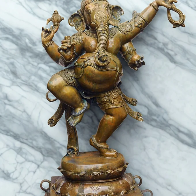 Chola Bronze Dancing Ganesh